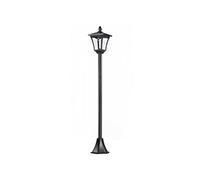 HOMCOM Luminaire extérieur lampadaire sur pied solaire lampadaire lanterne classique LED 40 Lm dim. 18L x 18l x 160H cm noir