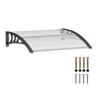 Outsunny - marquise - Plastique - 100x75x23cm - Noir