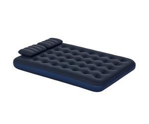 Outsunny Matelas Gonflable pour 2 Personnes - Auto-gonflant - avec Pompe à Main - Coussin Gonflable - Matelas d'invité - Lit d'invité pour Le Camping et la Maison - 203 x 152 x 22 cm