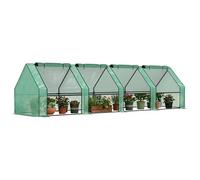 Outsunny Mini Serre de Jardin Serre Tunnel 360L x 90l x 90H cm Vert