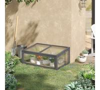 Outsunny Mini Serre, Petite Serre pour le Jardin, avec Plaques PC, Bonne Transmission de la Lumière, 100L x 65l x 40H cm