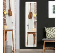 Outsunny Miroir Sur Pied ou Mural Intensité Couleur Réglables Télécommande 40x51x156,5cm Argenté | Aosom France