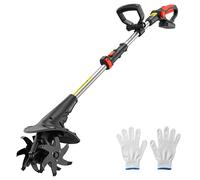 Outsunny Motobineuse de jardin, largeur 20 cm, profondeur 18 cm (Batterie et chargeur exclus)