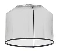 Outsunny Moustiquaire cylindrique pour Parasol 3 m diamètre avec Fermeture éclair et lestage Noir