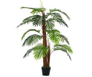 Outsunny Palmier Artificiel Hauteur 1,2 m Arbre Artificiel Tronc Branches