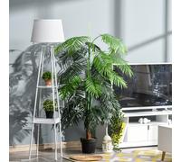 Outsunny Palmier Artificiel Hauteur 1,7 m Arbre Artificiel Tronc Branches Lichen Grandes Feuilles Grand réalisme Pot Inclus Description:Ajoutez une touche de vert dans votre salon, bureau, entrée, ter