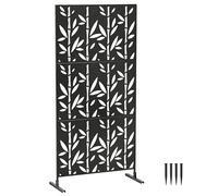Outsunny Panneau Brise Vue décoratif Extérieur, 92 x 40 x 192 cm, Noir