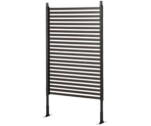 Outsunny Panneau clotûre de jardin brise vue en métal extérieur avec pieds ou piquets à planter, modulaire, 93L x 22l x 150H cm