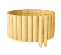 Outsunny Panneau décoratif Clôture de Jardin en Bois Résistante et Facile à Installer pour Patio Pelouse Allée 176x38 cm Naturel