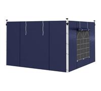 Outsunny Panneaux latéraux pour Gazebo Pop-up 3x3 m/3x6 m, Bleu