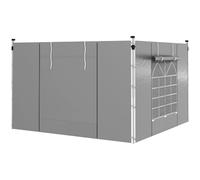 Outsunny Panneaux latéraux pour Pop-up 3x3m/3x6m, Gris Clair