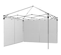 Outsunny Panneaux latéraux pour tonnelle panneaux de remplacement pour tonnelle 3 x 3 m ou 3 x 6 m, lot de 2, blanc