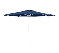 Outsunny Parapluie de jardin réglable en hauteur avec entrée d'air, Parapluie d'extérieur en métal et polyester, Ø292x242 cm, Bleu foncé