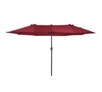 Outsunny - parasol - Acier - 460x270x240cm - Bordeaux