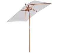Outsunny - parasol - Bois - 200x150x235cm - Crème