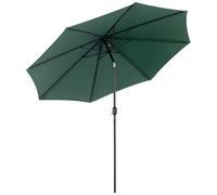 Outsunny Parasol De Jardin Extérieur Inclinable Manivelle Ø 3 m Vert