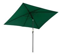 Outsunny Parasol de jardin Parasol droit inclinable rectangulaire aluminium polyester haute densité 3 x 2 m Vert