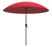Parasol inclinable rond diamètre 2,6 m rouge