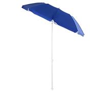 Outsunny Parasol de plage inclinable octogonal Ø160 cm polyester anti-UV mât démontable bleu