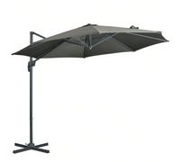 Outsunny Parasol déporté Ø 3 m octogonal inclinable manivelle avec pied en acier gris Description:Cet élégant grand parasol déporté est idéal pour profiter entre amis ou en famille de votre extérieur