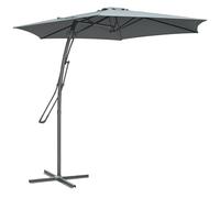 Outsunny Parasol déporté - Diamètre : 293 cm - Avec levier latéral - Base croisée - Protection contre le vent - Imperméable - Parasol de marché - Protection solaire - Protection UV - Pour jardin