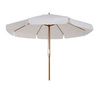 Outsunny Parasol en bois 325x325x250 cm Crème