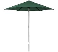 Outsunny Parasol hexagonal - Diamètre : 196 cm - Résistant au vent - Stable - Protection solaire pour plage, balcon, jardin, vert, 1,96L x 1,96B x 2,04H m