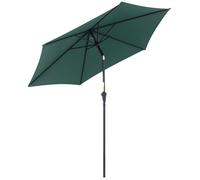 Outsunny - parasol - Métal - 260x260x235cm - Vert foncé