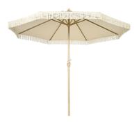 Outsunny - Parasol - Polyester - 265x265x244cm - Crème