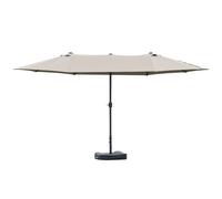 Outsunny - parasol - Polyester - 460x270x240cm - Gris