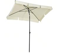 Outsunny Parasol rectangulaire inclinable alu métal polyester haute densité diamètre 2 m beige clair Description:Ce magnifique parasol rectangulaire inclinable de 2 m de diamètre vous offrira une prot