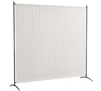 Outsunny Paravent Extérieur à Panneau Unique UV30+ 180H cm Beige | Séparateur de Pièce, Panneau Brise-Vue, Base Stable, pour Intérieur et Extérieur
