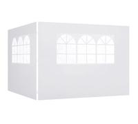 Outsunny - paroi tonnelle - Plastique - 295x1x200cm - Blanc