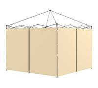 Outsunny Parois Latérales de Rechange Barnum 3 x 3 ou 3 x 6 m Beige | Panneaux Latérals, pour Tonnelle, 2 Pièces