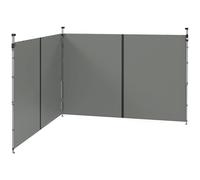 Outsunny Parois latérales de Rechange Barnum panneaux latérals pour tonnelle 3 x 3 ou 3 x 6 m 2 pièces gris foncé