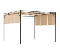 Outsunny - Pergola - Acier - 3x3x2.25m - Beige