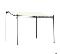 Outsunny - pergola tonnelle de jardin - Métal - 297x297x250cm - Beige, gris