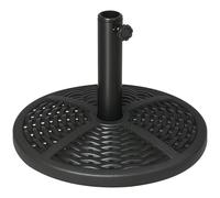 Outsunny Pied de parasol base de lestage parasol Ø 45 x 33H poids net 9 kg noir Aosom France