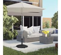 Outsunny Pied de parasol base de parasol en polyéthylène pour mât Ø 32, 34 et 38 mm - 46 x 46 x 39 cm noir | Aosom France