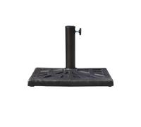 Outsunny Pied De Parasol En Résine 15kg Pour Ø38/48mm Noir 47x47x32cm Stable Et Résistant Aux Intempéries Multicolore