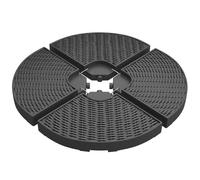 Outsunny Lestage pour parasol déporté – Dalle 4 pièces, 52 L eau / 68 kg sable