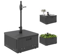 Outsunny - Pied de parasol - PE - 53x53x47cm - Noir