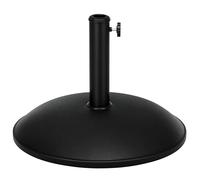 Outsunny Pied de Parasol Rond Base de lestage Parasol Ø 49 x 34,5H cm Poids Net 20 Kg Ciment PVC Noir