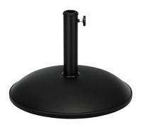 Outsunny – Pied de parasol rond (base de lestage) – Ø 45 x 36 H cm – 20 kg – Ciment/PVC – Gris/Noir
