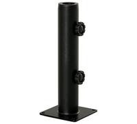 Outsunny Pied de Parasol Tube de Parasol Réglable pour Mât Ø34/38/48mm Noir