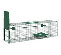 Outsunny Piège de Capture Vivant 100L x 25l x 28H cm Vert Foncé