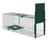 Outsunny Piège de Capture Vivant 80L x 25l x 30H cm Vert Foncé