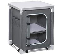 Outsunny Placard de Cuisine pour Camping Pliable 60x49x70 cm Gris