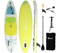 Outsunny Planche de Paddle Gonflable 320 cm, avec surface antidérapante, pagaie en aluminium réglable, aileron, pompe et sac à dos