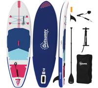 Outsunny Planche SUP Gonflable Stand Up Paddle Antidérapante 305x89x15cm